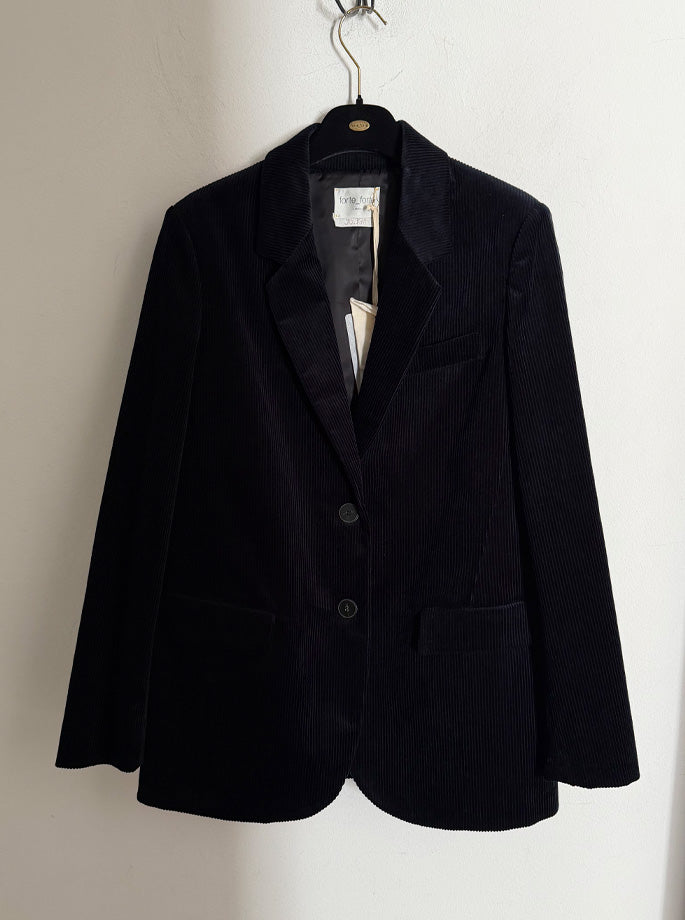 Forte Forte - Navy fløjlsblazer