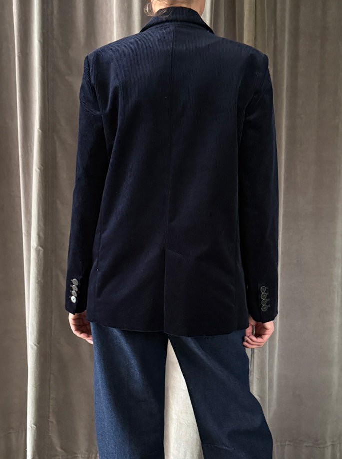 Forte Forte - Navy fløjlsblazer