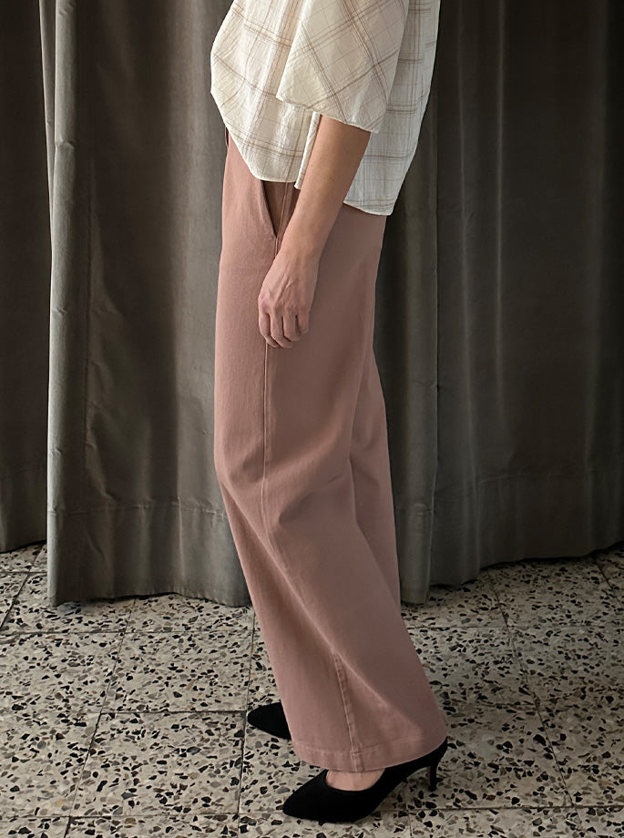 Forte Forte - My Pants højtaljet straight Mousse