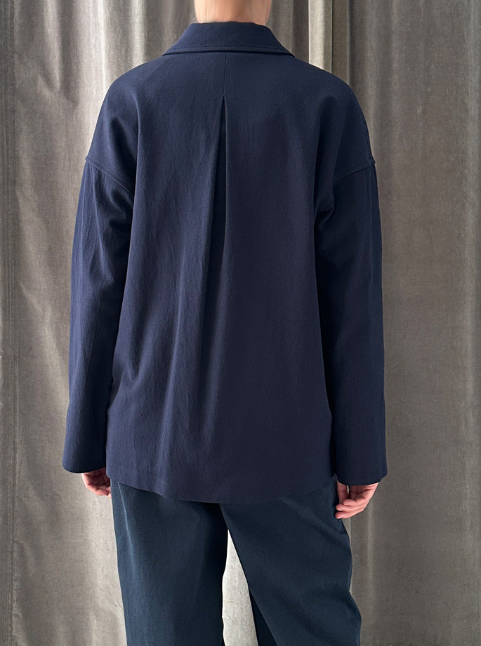 Forte Forte - My Jacket Cotton Viscose Doublebreasted Blazer Notte
