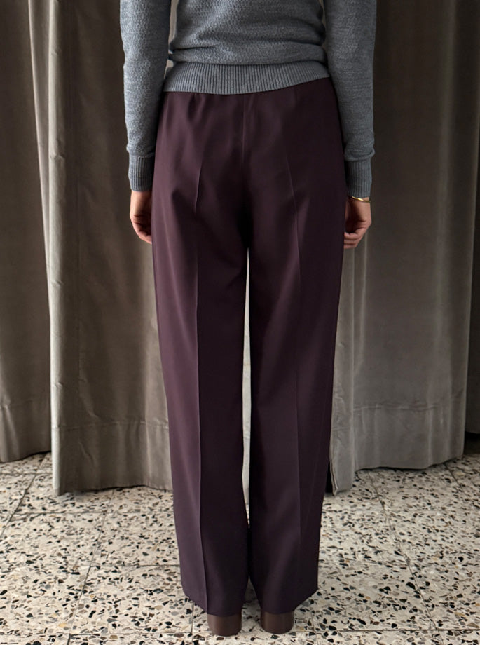 Forte Forte - Poudre High Waist Pants bordeaux