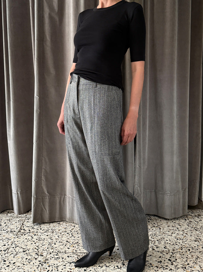 Forte Forte - My Pants Chevron Cargo Nero