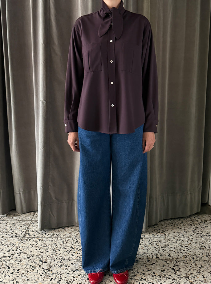 Forte Forte - Poudre Shirt bordeaux