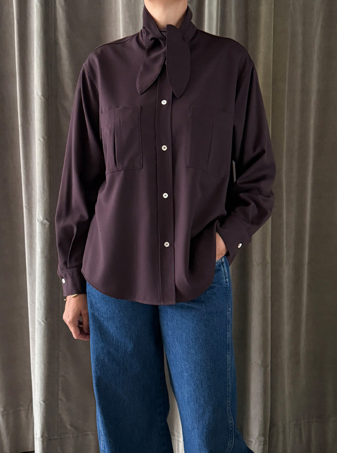 Forte Forte - Poudre Shirt bordeaux