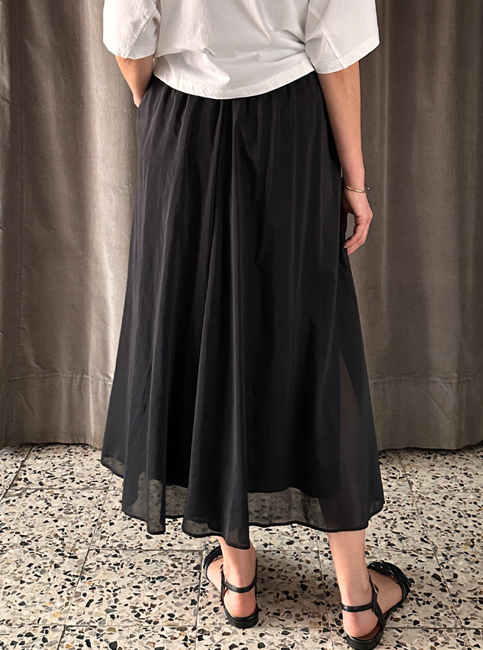 Forte Forte - My Skirt 14911 Voile Midi Noir