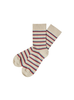 Fub - Thin Striped socks crimson red / azure