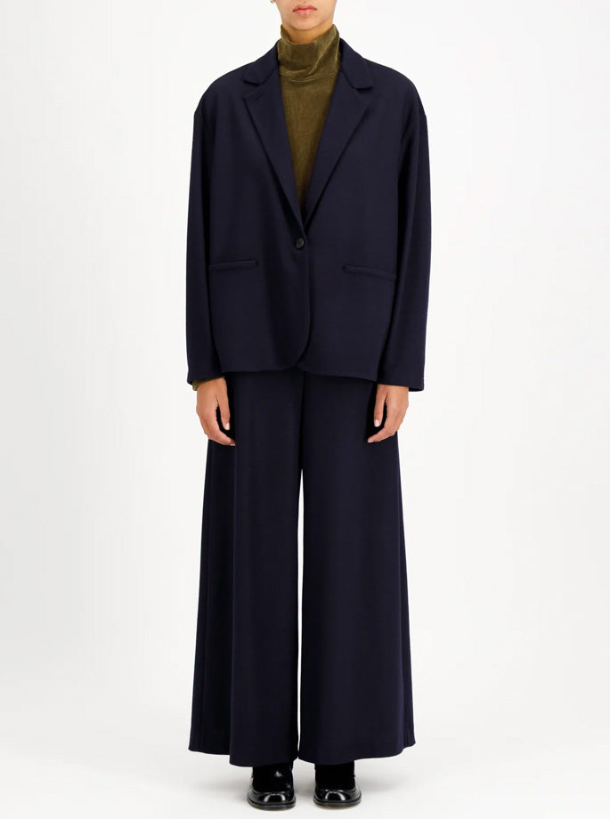 Harris Wharf - dropped shoulder blazer I superfine merino navy