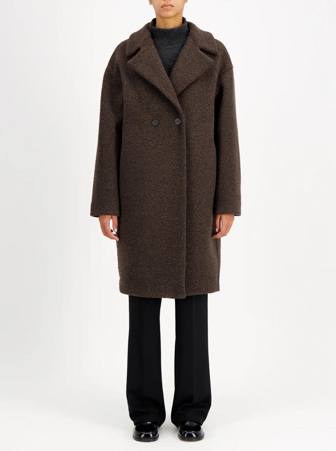 Harris Wharf - Dropped Shoulder coat boucle
