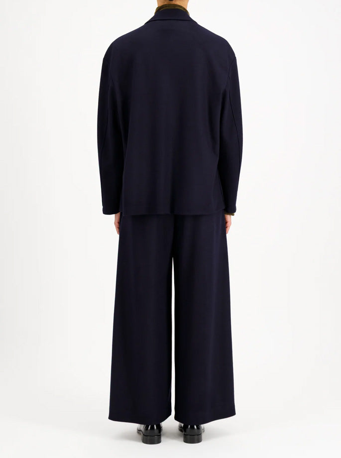 Harris Wharf - dropped shoulder blazer I superfine merino navy