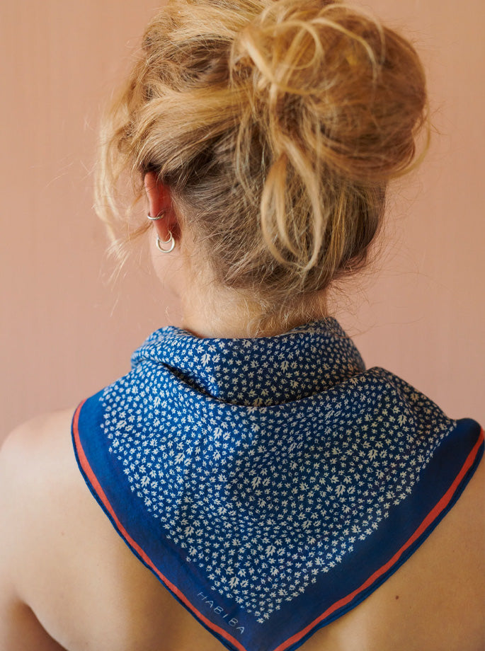 Habiba - tørklæde indigo
