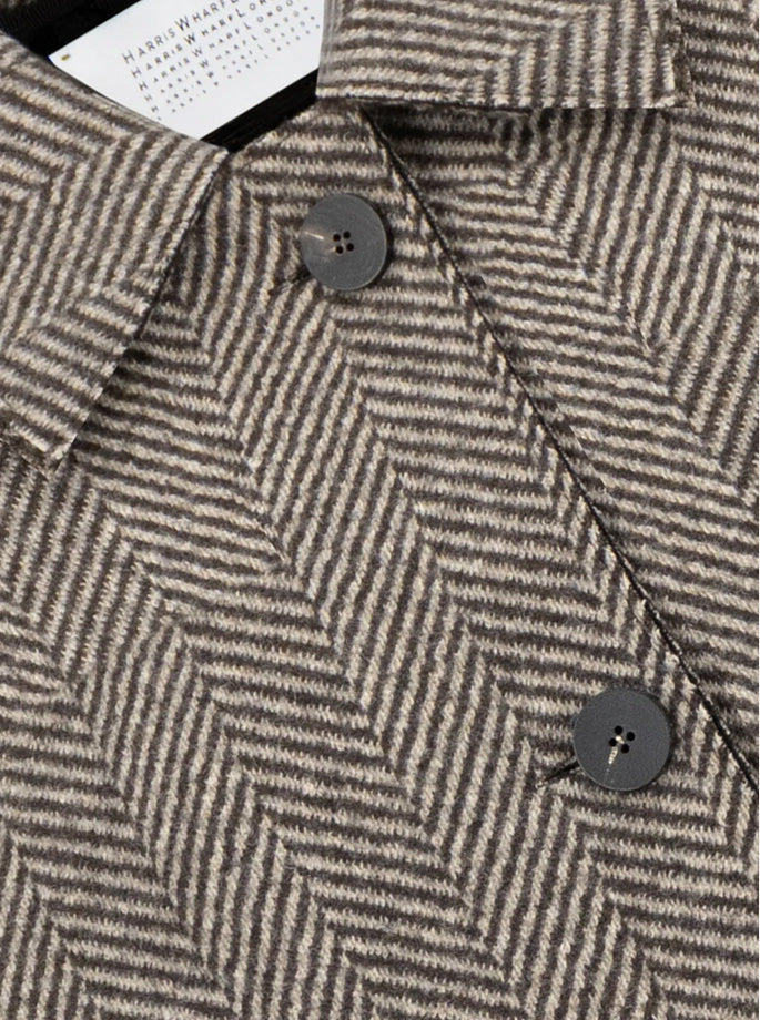 Harris Wharf - Raglan jakke i cashmere blend