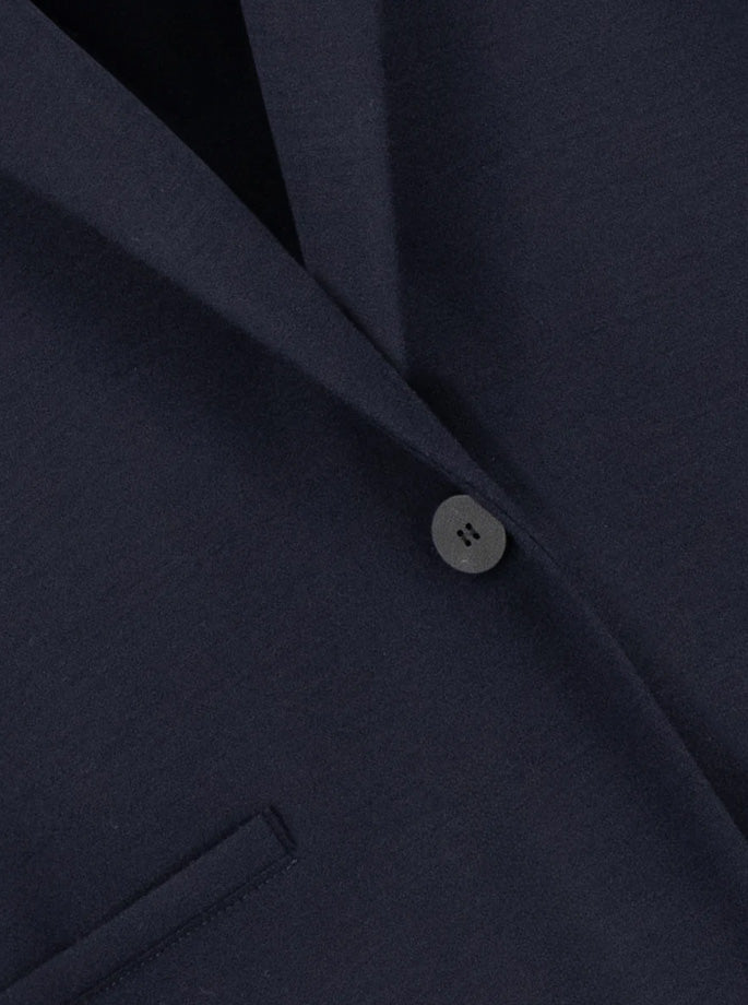 Harris Wharf - dropped shoulder blazer I superfine merino navy