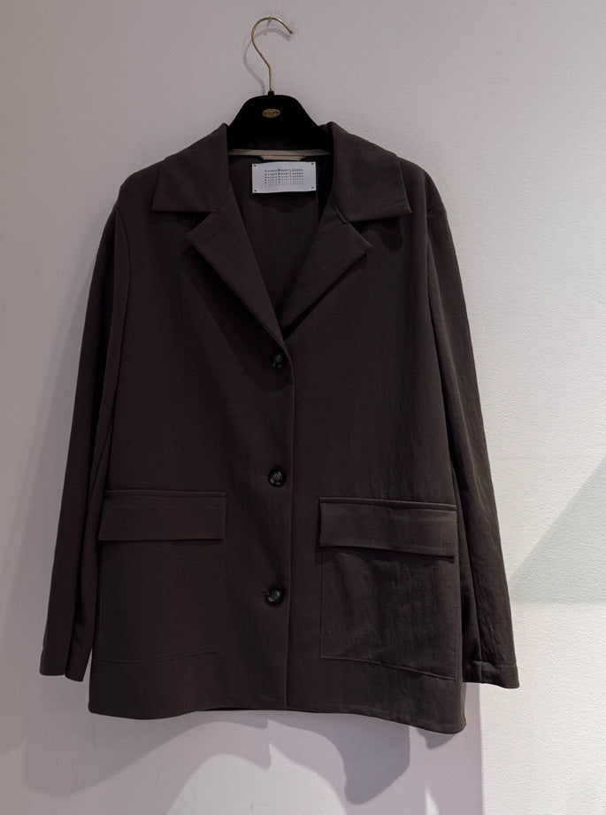 Harris Wharf - Sarafi Jakke Ebony Grey