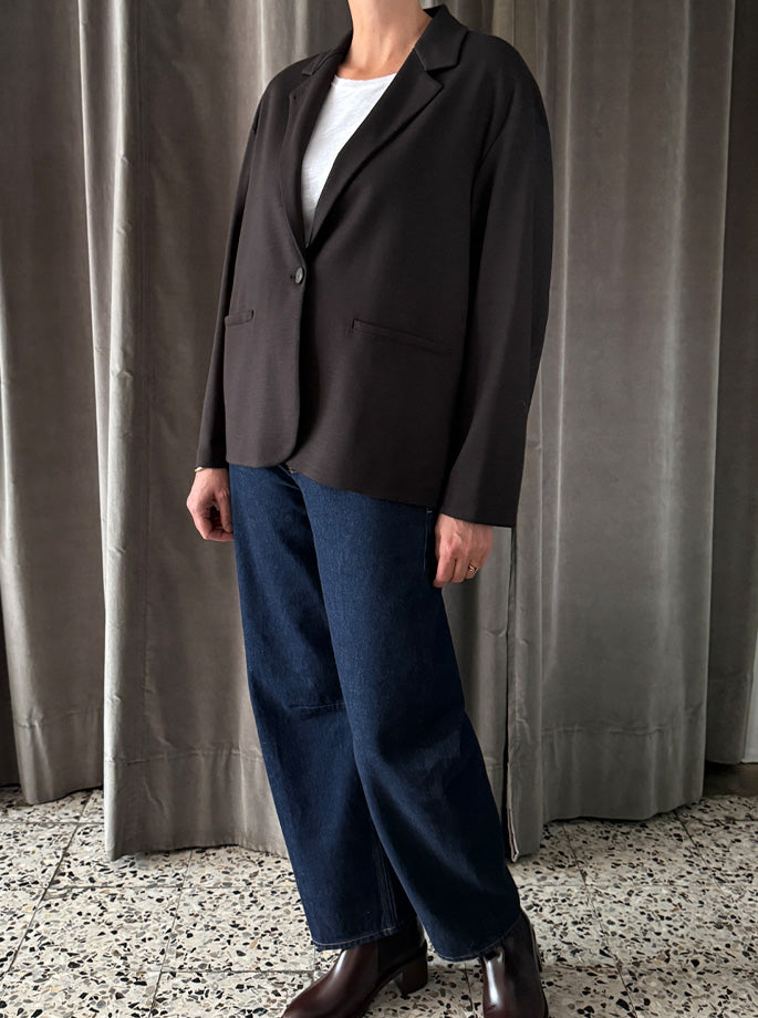 Harris Wharf  - Blazer i merino brun