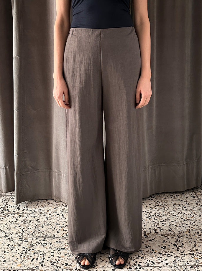 Harris Wharf - Flared Bukser Ebony Grey