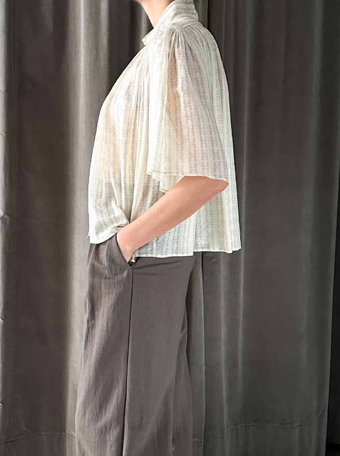 Forte Forte - My Shirt Chaonette Half Sleeve Ivory