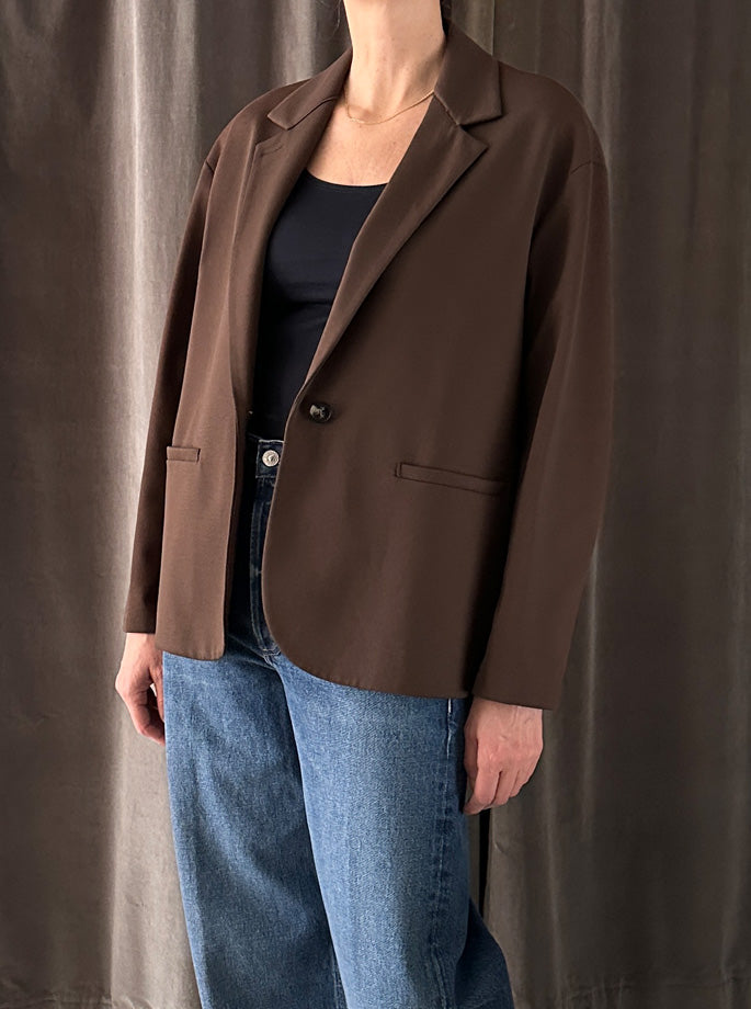 Harris Wharf - Loro Piana Blazer Dark Brown