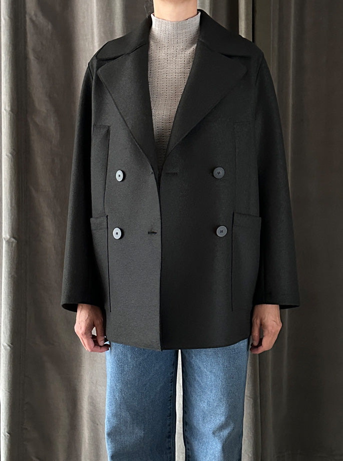 Harris Wharf - Oversized Sailor Jakke Dark Khaki