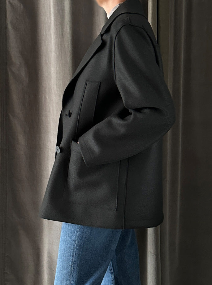 Harris Wharf - Oversized Sailor Jakke Dark Khaki