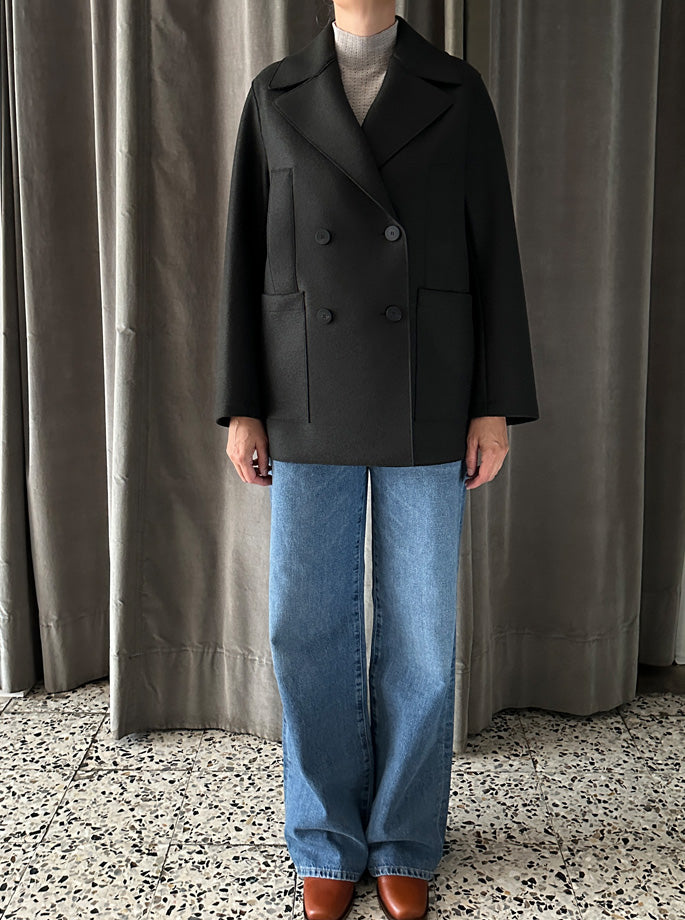 Harris Wharf - Oversized Sailor Jakke Dark Khaki