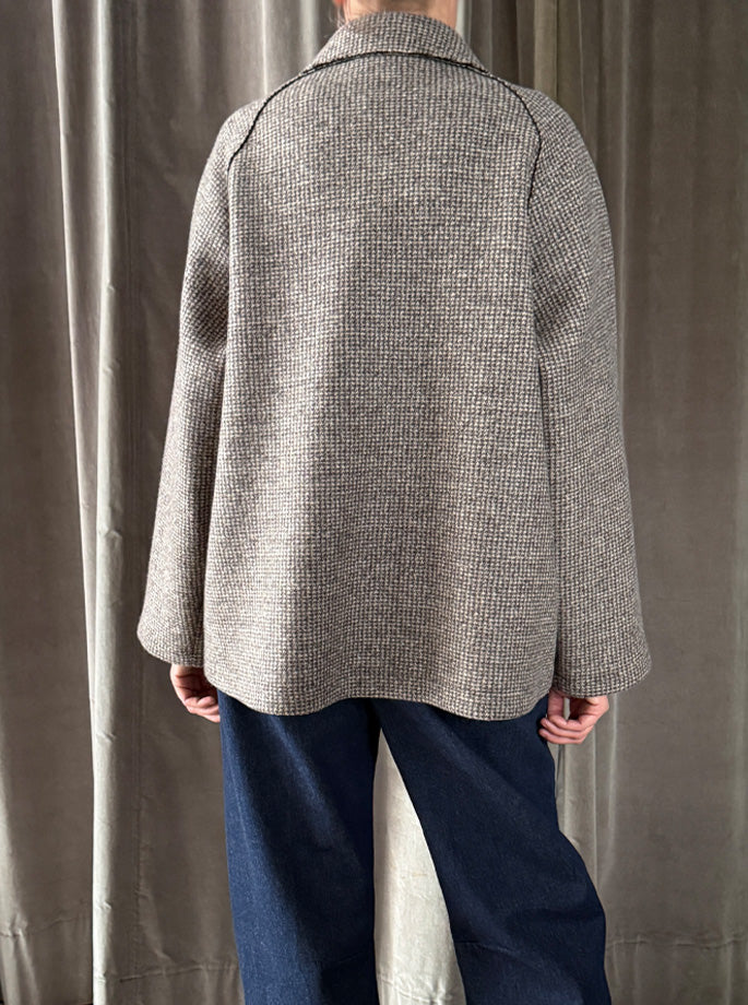 Harris Wharf - Raglan jakke i cashmere blend