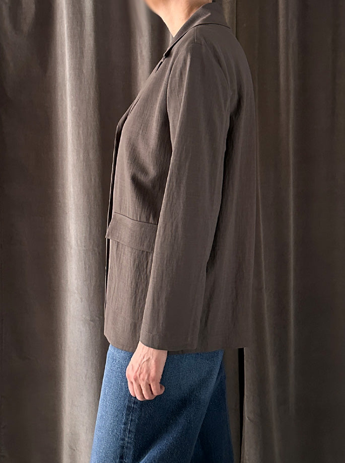 Harris Wharf - Sarafi Jakke Ebony Grey