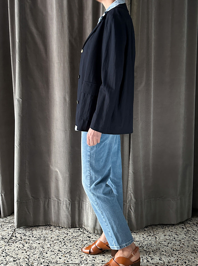 Harris Wharf - Safari Jakke Navy Blue