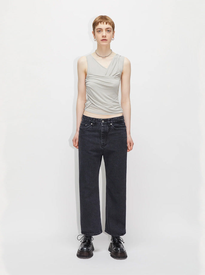 Hope - Drop Jeans Washed Black - Organic Fashion - ES Webshop
