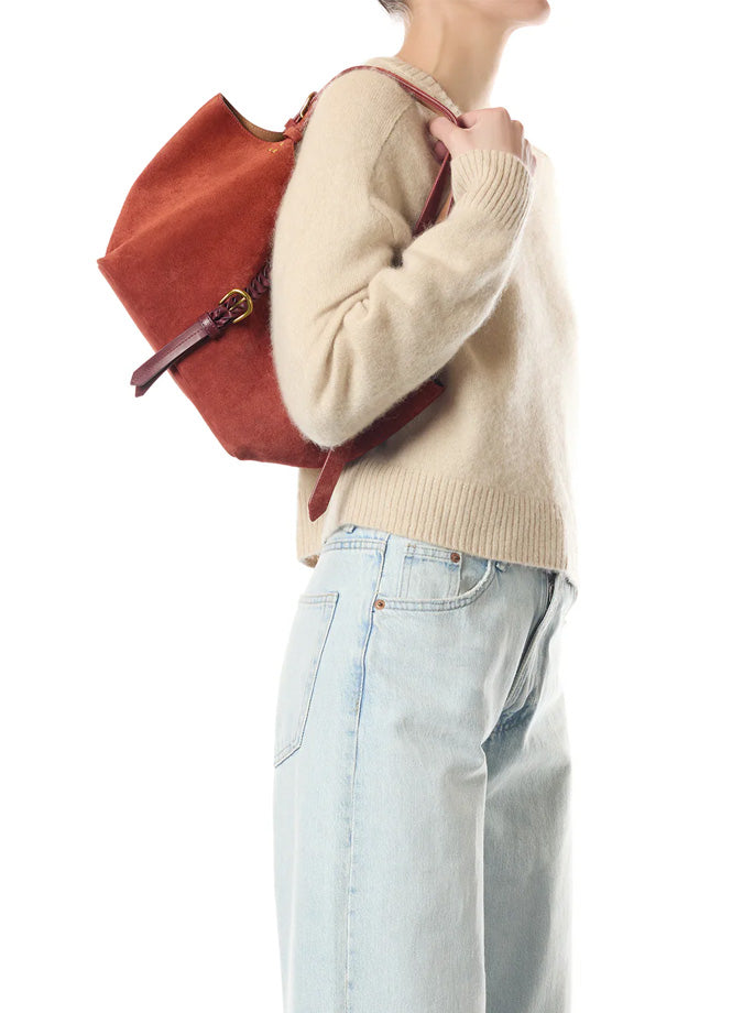 Jerome Dreyfuss - Joseph S Split Suede Taske rouille