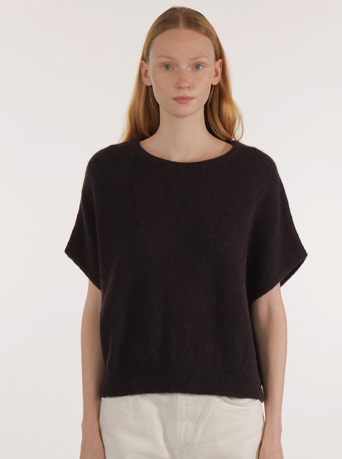Les Racines Du Ciel - Aube Sleeveless Strik Eggplant