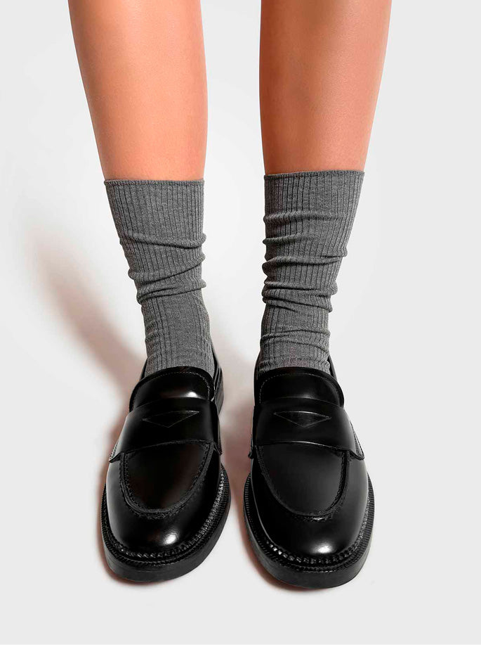 Mrs. Hosiery -  Supreme Strømper Dark Grey