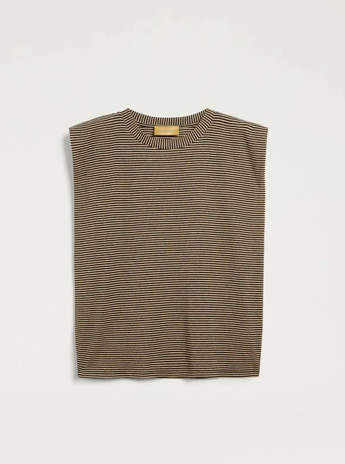 Momoni - Enna T-Shirt Nero/Panna