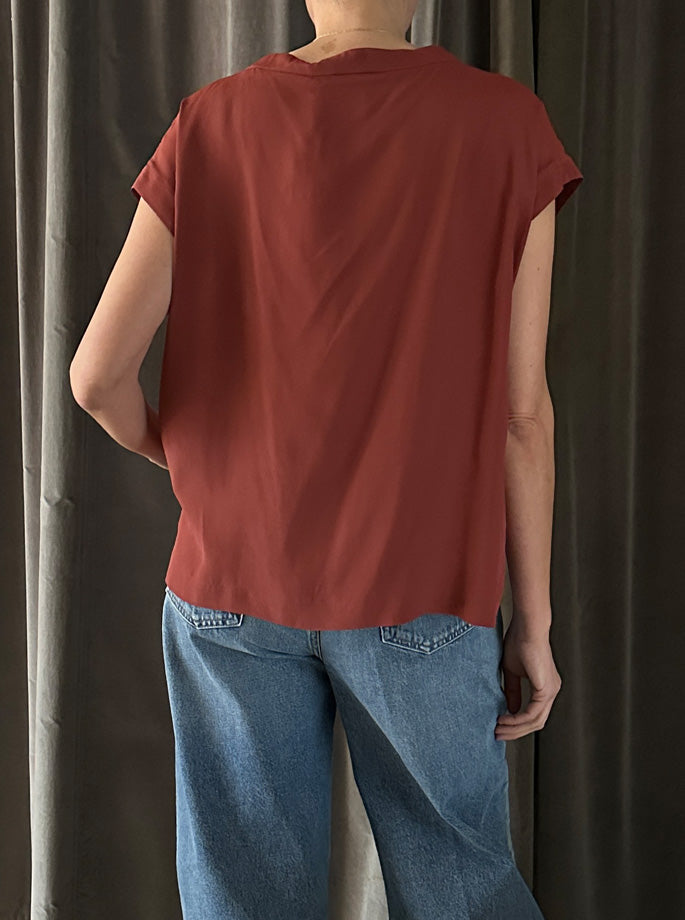 Momoni - Curacao Bluse Mattone