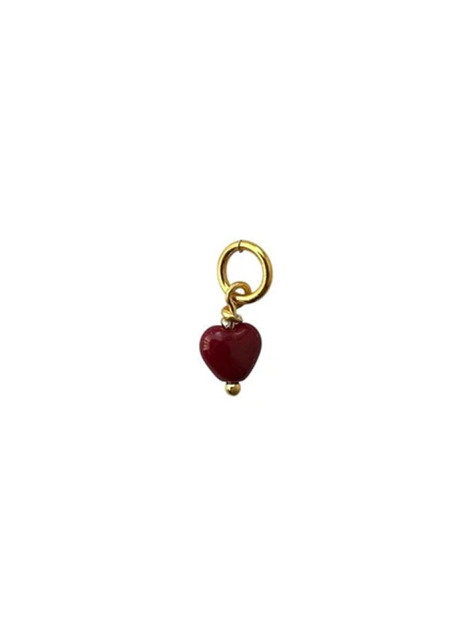 Pico - French Mini Heart Vedhæng wine