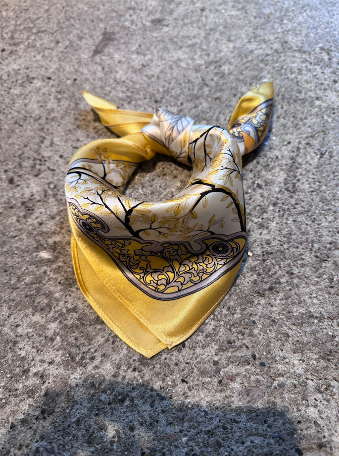 Plisse - Bjanka Silke Tørklæde Yellow