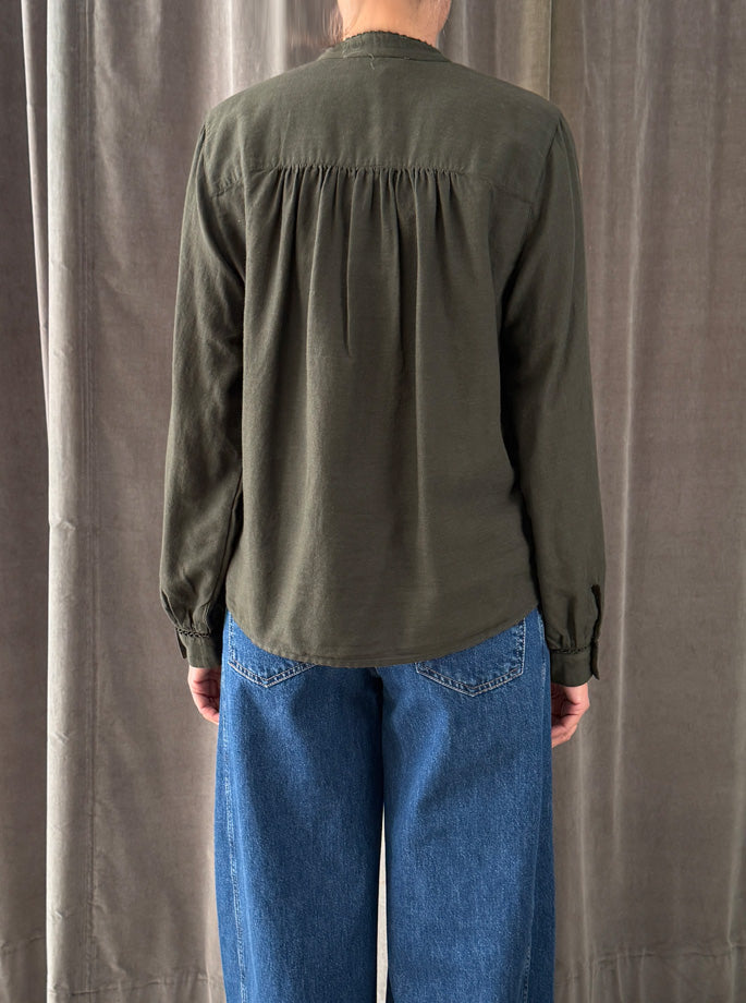 Pomandere - 9508p Skjorte forest green