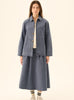 Rue de Tokyo - Cameron Faded Twill jakke i soft blå