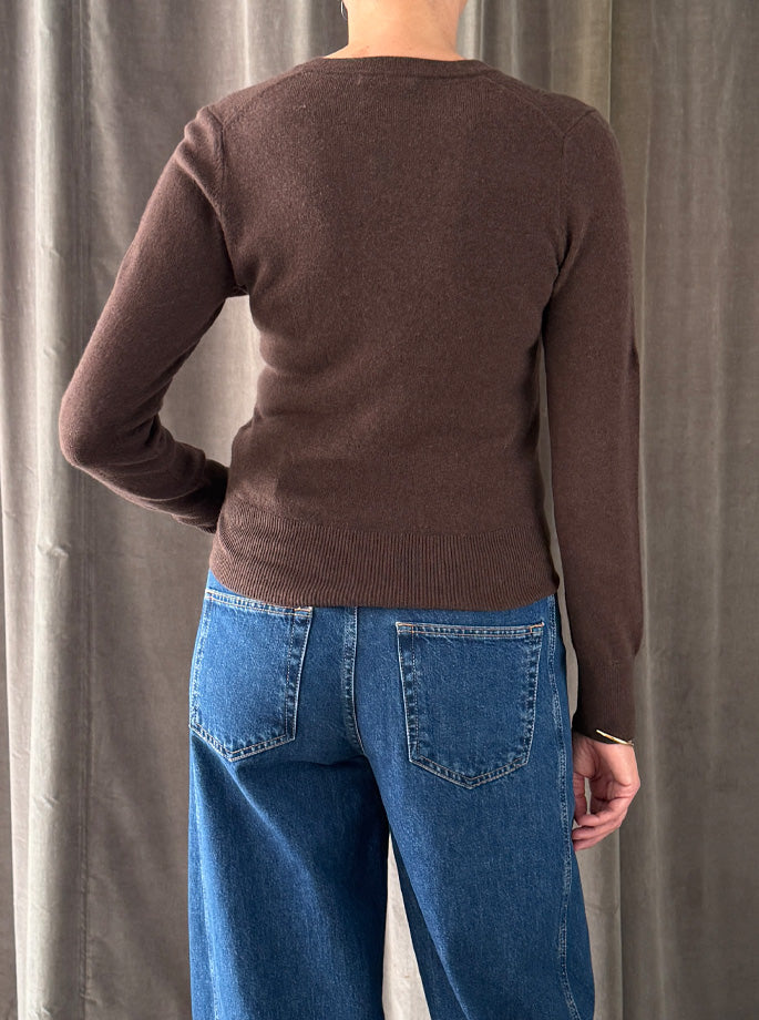 Rhea - Cardigan Wool & Cashmere brun