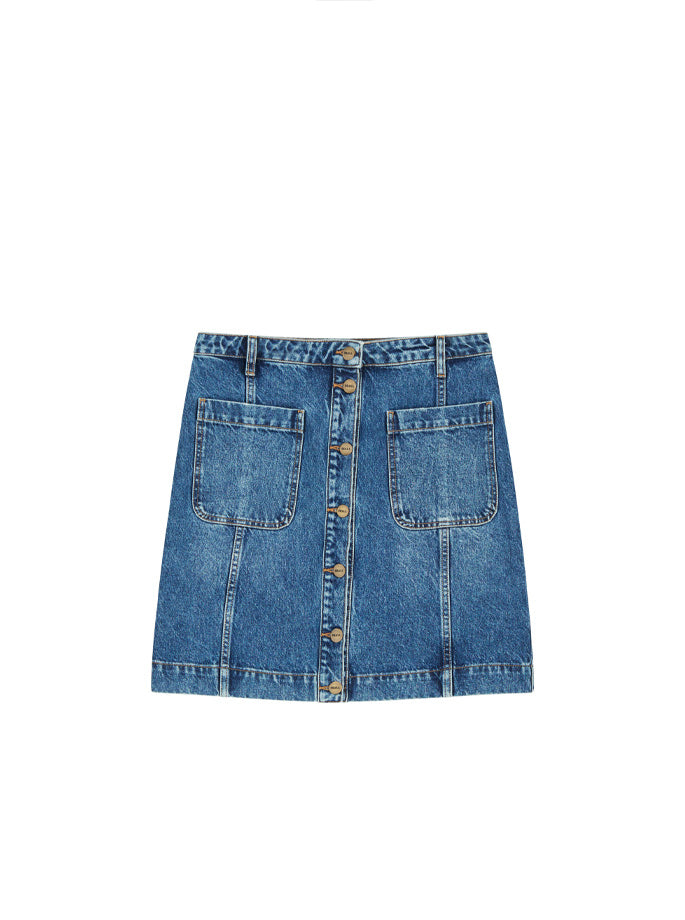 Skall - Margaux Nederdel Slouchy Blue