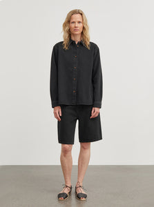 Skall Studio - Millington Shirt Washed Black - Organic Fashion - ES Webshop
