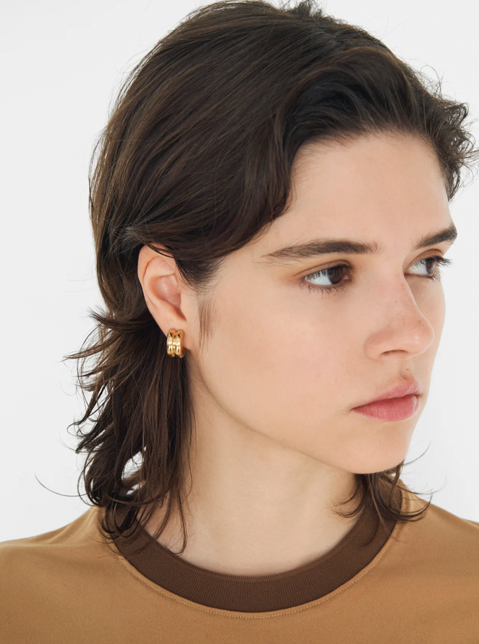 Trine Tuxen - Imprint hoops forgyldt