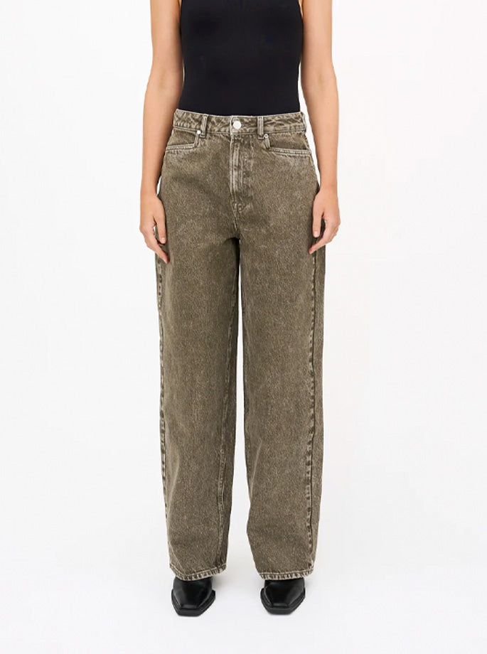 Tomorrow Denim - Kaia Slung Jeans Olive green