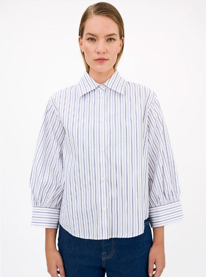 Tomorrow Denim - Hepburn shirt wash Cannes stripe
