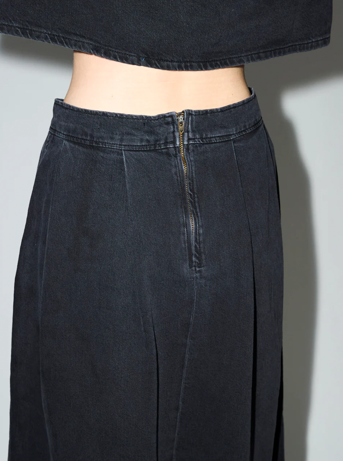 Tomorrow Denim -Ellen nederdel i wash black