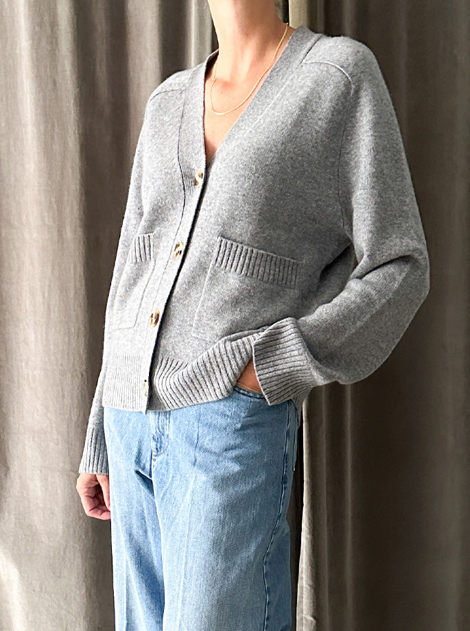 Wuth - Grandpa Cardigan Dark Grey