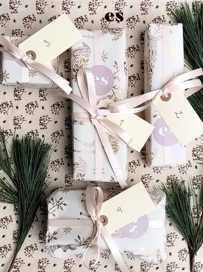 Gift wrapping Christmas