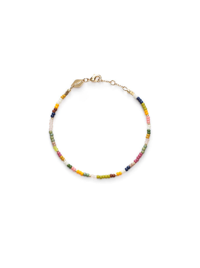Anni Lu - Lucky Eldorado Bracelet - glasperler og imiterede opal sten.Messing er forgyldt med 18 karat guld + e-belægning - ES Webshop